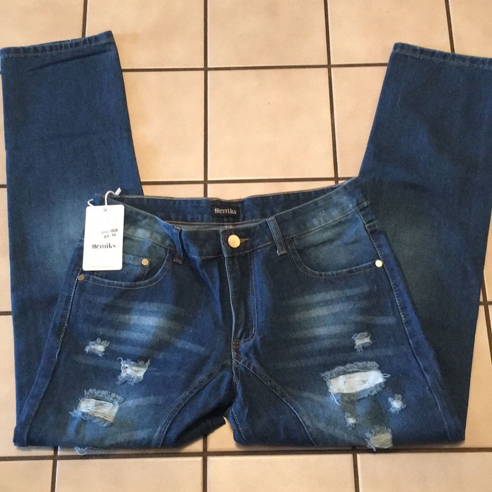 Men’s Hemiks distressed jeans